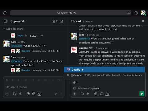 ChatGPT for Slack Demo - Public Chats